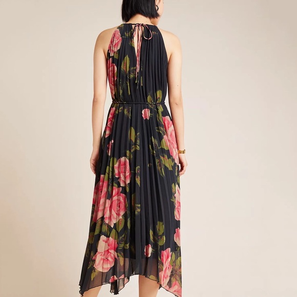 Anthropologie Emeline Pleated Midi Dress - Picture 3 of 12